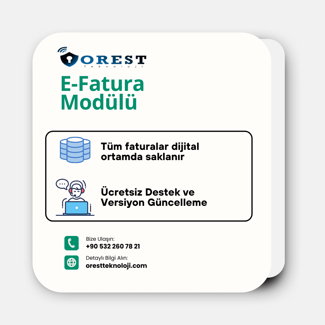 E Fatura Modülü