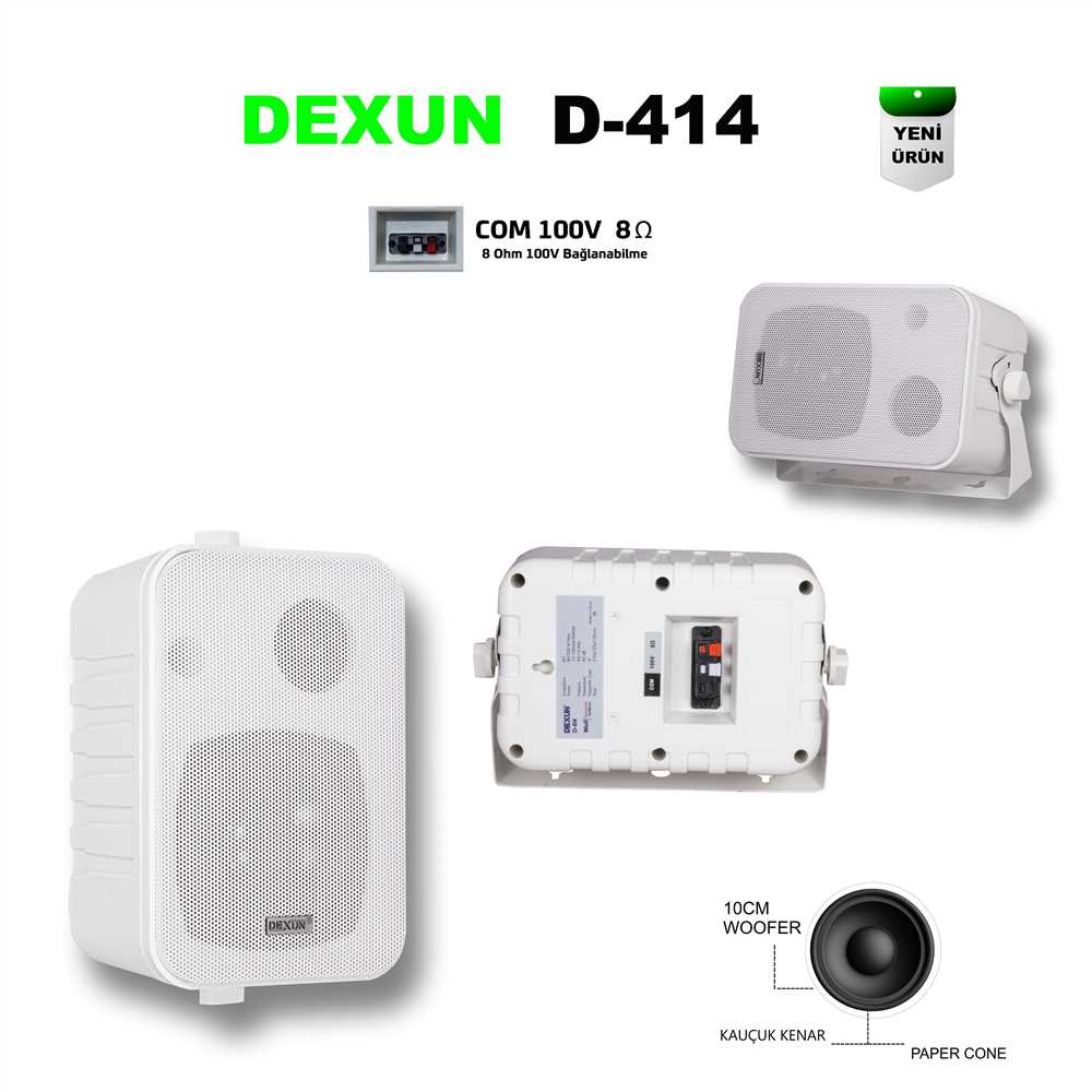 Dexun D-414T Beyaz Sütun Hoparlör
